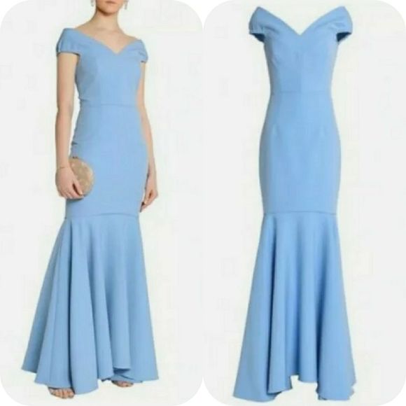 Milly Stretch Crepe Layla Gown. - Picture 2 of 11